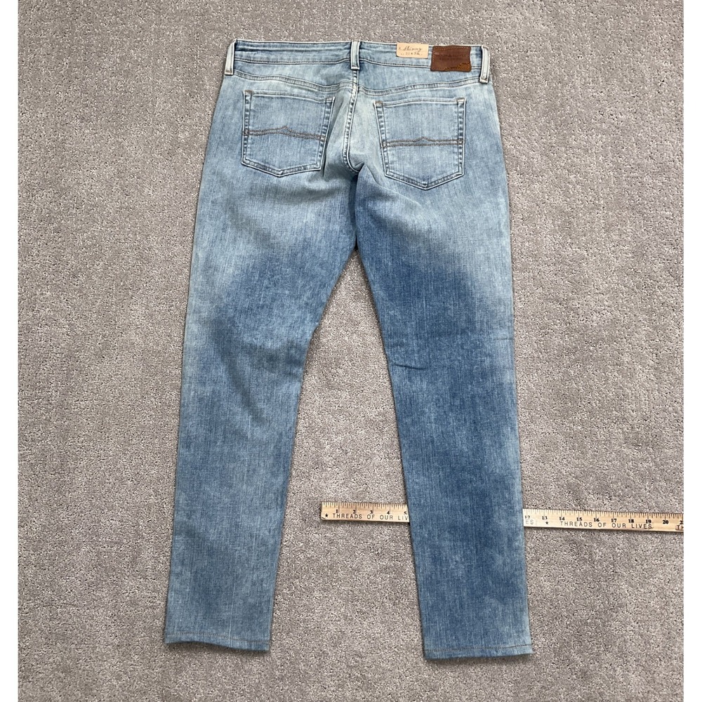 Ralph Lauren Skinny Jeans Women 33W 29L Light Blue Ruskin Taper Denim‎ - Picture 12 of 14